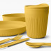 STS-ACK037051-120917 - PASSAGE DINNERWARE SET - [1P] [7 PIECE] - YELLOW - STS-ACK037051-120917 - CONJUNTO PLASTICO DE JA Novo
